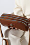 Multi-Compartment Medium Size Soft Leather Women's Adjustable Cross Shoulder Bag - 6