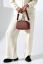 Multi-Compartment Medium Size Soft Leather Women's Adjustable Cross Shoulder Bag - 3