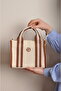 Women's Canvas Cross Strap Tote Hand and Shoulder Bag Şi̇la - 3