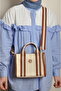 Women's Canvas Cross Strap Tote Hand and Shoulder Bag Şi̇la - 2