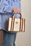 Women's Canvas Cross Strap Tote Hand and Shoulder Bag Şi̇la - 5
