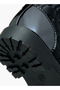 Panelled High Cut Boots with Lace-Up Closure - 5