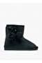 Pom Pom Accent Ankle Boots with Zip Closure - 3