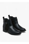 Panelled Ankle Boots with Zip Closure