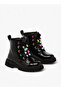 Panelled Boots with Zip Closure