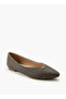Monogram Print Slip-On Ballerina Shoes - 3
