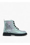 Elsa Print Ankle Boots with Zip Closure and Pull Tabs - 3