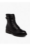 Women's Panelled Lace-Up Ankle Boots - 2