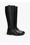 Solid High Shaft Boots with Zip Closure