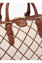 Quilted Tote Bag with Zip Closure W 25 x H 18.5 x D 16 cm - 5