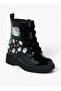 Printed Ankle Boots with Zip Closure and Pull Tabs - 2