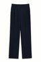 Women's Elastic Waist Palazzo Trousers - Navy Blue - 6