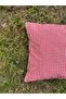 Red Gingham Small Checkered 40 X 40 Picnic Mat 4 Pieces - 2