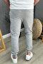 Men's Gray Sweatpants Casual Slim Fit Narrow Leg - 3