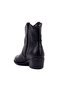 - Black Leather Zippered Women's Boots 105-2598-Venus - 4