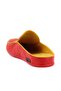 - Red, Yellow Leather Men's House Slippers 110-558-E - 4