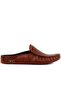- Tan Leather Men's House Slippers 110-547-X