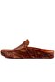 - Brown Leather Line Patterned Men's House Slippers 110-558-E - 3