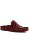 - Red Brown Leather Men's House Slippers 110-547-X - 2