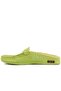 - Light Green Leather Women's House Slippers 109-557-X - 3