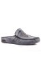 - Gray Leather Marine Men's House Slippers 110-547-X - 2