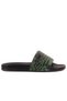 Special Production - Green Color Inside, Croco Patterned Leather Outside Men's Slippers 110-655-8801m