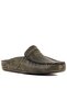 - Green Leather Men's House Slippers 110-547-X - 2