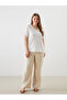 V-Neck Striped Women's T-Shirt - 3