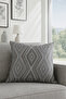 Jacquard Baklava Throw Pillow Cover Brown 40X40