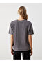 Peak New Season Crew Neck Printed Oversize Women's T-Shirt - 4