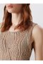 Özmarka New Season V-Neck Openwork Women's Knitwear Sweater - 3