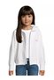 Girl's Oversize Logo Embroidered Hooded Sweatshirt, Zip-Up Cardigan, Zip Hoodie - 2