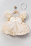Girls' Evening Dress - Embossed Rose Pattern, Fluffy Princess Model, Birthday & Wedding - 7