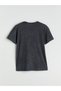 Two Mt Shop Quality Xside Anthracite Combed Cotton Printed Loose & Baggy Short Sleeve Women's T-Shirt - 6