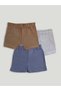 Unisex Cotton Blue, Brown & Grey Pants: Stylish and Comfortable Everyday Wear (PO3)