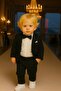 Boys' Jacket Shirt Trousers Bow Tie Three-Piece Suit 4 Pieces (Choose One Size Larger) - 6