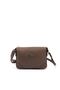 Coffee - Coffee Plain Women's Crossbody Bag Sp784 - 2