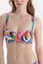 Top de bikini cu sârmă multicolor - 5