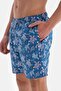 Turquoise Caretta Patterned Medium Swim Shorts - 5