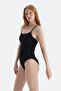 Black U-Neck Swimsuit - 3