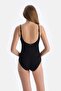 Black Corset Compact Swimsuit - 2