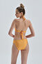 Yellow Half Padded Underwire Bikini Top - 2