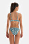 Yeşil - Ekru Kaplı Bikini Üstü - 2