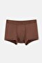 Brown Micro Modal Patterned 3-Piece Boxers - 3