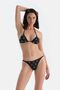Siyah Üçgen Küçük Bikini Üst - 4