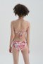 Fuşya - Beyaz Düşük Bel - Bikini Alt - 2