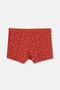Dusty Rose-Tile-Dark Green 3-Piece Patterned Cotton Boxer - 3