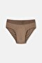 Light Brown Plain Micro Modal Slip
