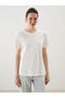Lcwaikiki Classic Crew Neck Bead Embroidered Women's T-Shirt (S5)