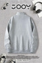 Half Zipper Ataturk Signature Printed Gray Sweatshirt - 4
